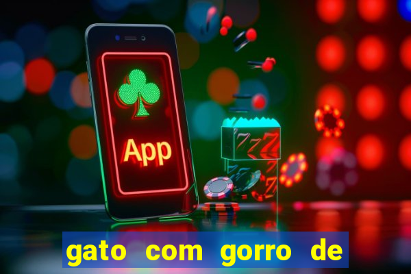 gato com gorro de natal meme